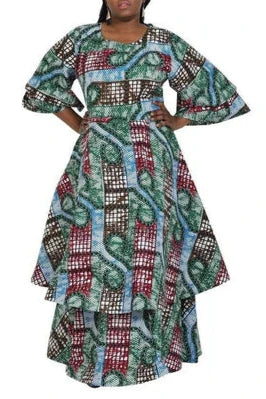 Layer of Pretty- Maxi Dress Includes Head wrap