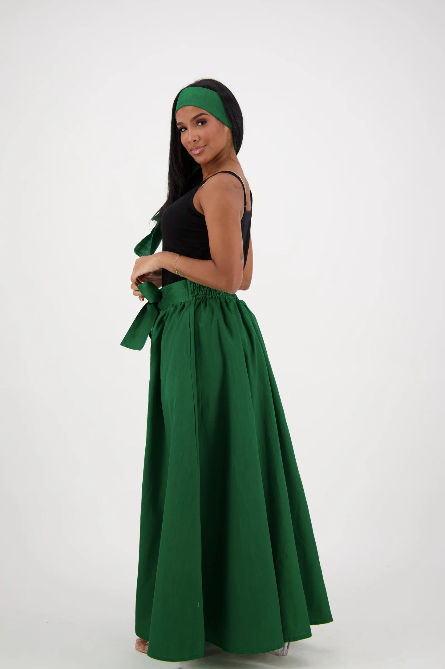 An Emerald Jewel- Maxi Skirt